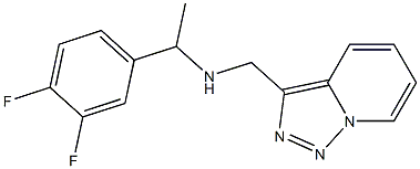 [1-(3,4-difluorophenyl)ethyl]({[1,2,4]triazolo[3,4-a]pyridin-3-ylmethyl})amine 구조식 이미지