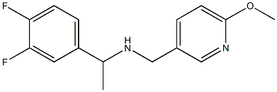 [1-(3,4-difluorophenyl)ethyl][(6-methoxypyridin-3-yl)methyl]amine 구조식 이미지