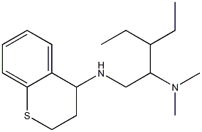 [1-(3,4-dihydro-2H-1-benzothiopyran-4-ylamino)-3-ethylpentan-2-yl]dimethylamine Structure