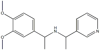[1-(3,4-dimethoxyphenyl)ethyl][1-(pyridin-3-yl)ethyl]amine 구조식 이미지