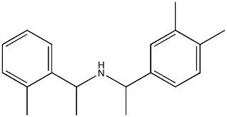 [1-(3,4-dimethylphenyl)ethyl][1-(2-methylphenyl)ethyl]amine Structure