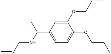 [1-(3,4-dipropoxyphenyl)ethyl](prop-2-en-1-yl)amine Structure