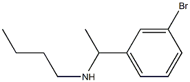 [1-(3-bromophenyl)ethyl](butyl)amine Structure
