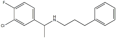 [1-(3-chloro-4-fluorophenyl)ethyl](3-phenylpropyl)amine 구조식 이미지