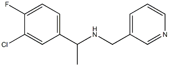 [1-(3-chloro-4-fluorophenyl)ethyl](pyridin-3-ylmethyl)amine Structure