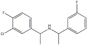 [1-(3-chloro-4-fluorophenyl)ethyl][1-(3-fluorophenyl)ethyl]amine Structure