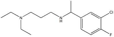 [1-(3-chloro-4-fluorophenyl)ethyl][3-(diethylamino)propyl]amine 구조식 이미지