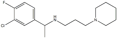 [1-(3-chloro-4-fluorophenyl)ethyl][3-(piperidin-1-yl)propyl]amine Structure