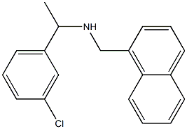 [1-(3-chlorophenyl)ethyl](naphthalen-1-ylmethyl)amine Structure