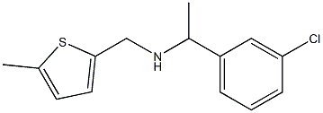 [1-(3-chlorophenyl)ethyl][(5-methylthiophen-2-yl)methyl]amine 구조식 이미지