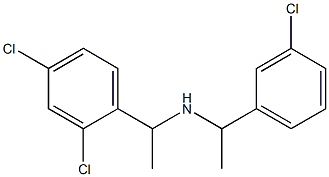 [1-(3-chlorophenyl)ethyl][1-(2,4-dichlorophenyl)ethyl]amine 구조식 이미지