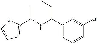 [1-(3-chlorophenyl)propyl][1-(thiophen-2-yl)ethyl]amine Structure