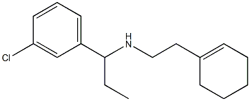 [1-(3-chlorophenyl)propyl][2-(cyclohex-1-en-1-yl)ethyl]amine Structure