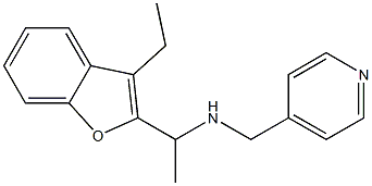 [1-(3-ethyl-1-benzofuran-2-yl)ethyl](pyridin-4-ylmethyl)amine 구조식 이미지