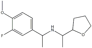 [1-(3-fluoro-4-methoxyphenyl)ethyl][1-(oxolan-2-yl)ethyl]amine 구조식 이미지