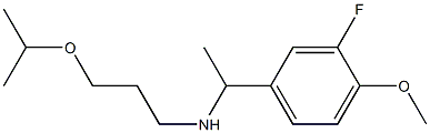 [1-(3-fluoro-4-methoxyphenyl)ethyl][3-(propan-2-yloxy)propyl]amine 구조식 이미지