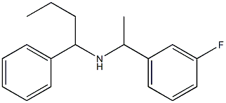 [1-(3-fluorophenyl)ethyl](1-phenylbutyl)amine 구조식 이미지