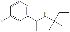 [1-(3-fluorophenyl)ethyl](2-methylbutan-2-yl)amine Structure