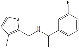 [1-(3-fluorophenyl)ethyl][(3-methylthiophen-2-yl)methyl]amine Structure