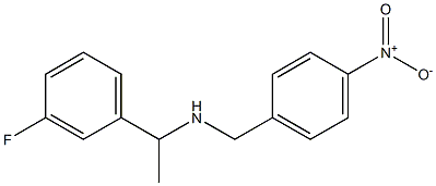 [1-(3-fluorophenyl)ethyl][(4-nitrophenyl)methyl]amine 구조식 이미지