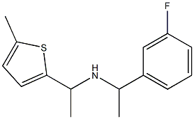 [1-(3-fluorophenyl)ethyl][1-(5-methylthiophen-2-yl)ethyl]amine 구조식 이미지