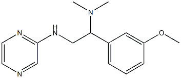 [1-(3-methoxyphenyl)-2-(pyrazin-2-ylamino)ethyl]dimethylamine 구조식 이미지