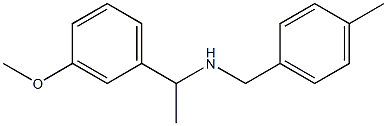 [1-(3-methoxyphenyl)ethyl][(4-methylphenyl)methyl]amine 구조식 이미지