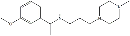 [1-(3-methoxyphenyl)ethyl][3-(4-methylpiperazin-1-yl)propyl]amine Structure