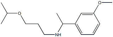 [1-(3-methoxyphenyl)ethyl][3-(propan-2-yloxy)propyl]amine Structure