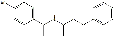 [1-(4-bromophenyl)ethyl](4-phenylbutan-2-yl)amine Structure