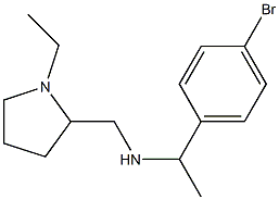 [1-(4-bromophenyl)ethyl][(1-ethylpyrrolidin-2-yl)methyl]amine Structure