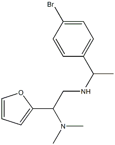 [1-(4-bromophenyl)ethyl][2-(dimethylamino)-2-(furan-2-yl)ethyl]amine 구조식 이미지