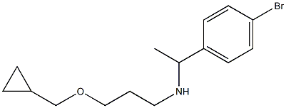 [1-(4-bromophenyl)ethyl][3-(cyclopropylmethoxy)propyl]amine Structure