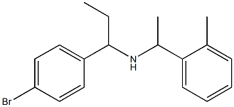 [1-(4-bromophenyl)propyl][1-(2-methylphenyl)ethyl]amine 구조식 이미지