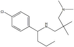 [1-(4-chlorophenyl)butyl]({2-[(dimethylamino)methyl]-2-methylpropyl})amine Structure