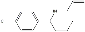 [1-(4-chlorophenyl)butyl](prop-2-en-1-yl)amine Structure