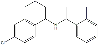 [1-(4-chlorophenyl)butyl][1-(2-methylphenyl)ethyl]amine Structure