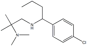 [1-(4-chlorophenyl)butyl][2-(dimethylamino)-2-methylpropyl]amine Structure