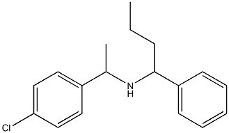 [1-(4-chlorophenyl)ethyl](1-phenylbutyl)amine Structure