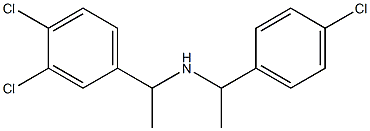 [1-(4-chlorophenyl)ethyl][1-(3,4-dichlorophenyl)ethyl]amine 구조식 이미지