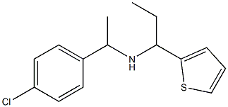 [1-(4-chlorophenyl)ethyl][1-(thiophen-2-yl)propyl]amine Structure