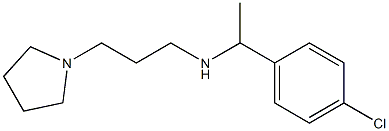 [1-(4-chlorophenyl)ethyl][3-(pyrrolidin-1-yl)propyl]amine 구조식 이미지