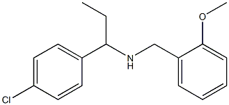 [1-(4-chlorophenyl)propyl][(2-methoxyphenyl)methyl]amine 구조식 이미지