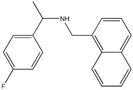 [1-(4-fluorophenyl)ethyl](naphthalen-1-ylmethyl)amine 구조식 이미지