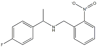 [1-(4-fluorophenyl)ethyl][(2-nitrophenyl)methyl]amine Structure