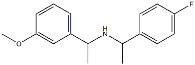 [1-(4-fluorophenyl)ethyl][1-(3-methoxyphenyl)ethyl]amine Structure