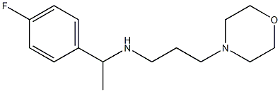 [1-(4-fluorophenyl)ethyl][3-(morpholin-4-yl)propyl]amine Structure