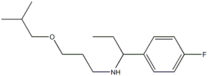 [1-(4-fluorophenyl)propyl][3-(2-methylpropoxy)propyl]amine Structure