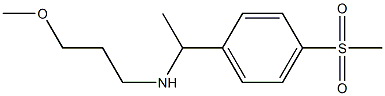 [1-(4-methanesulfonylphenyl)ethyl](3-methoxypropyl)amine Structure