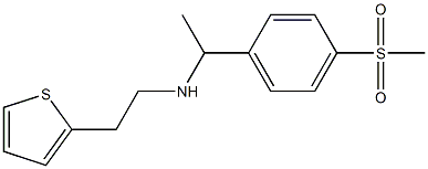 [1-(4-methanesulfonylphenyl)ethyl][2-(thiophen-2-yl)ethyl]amine Structure